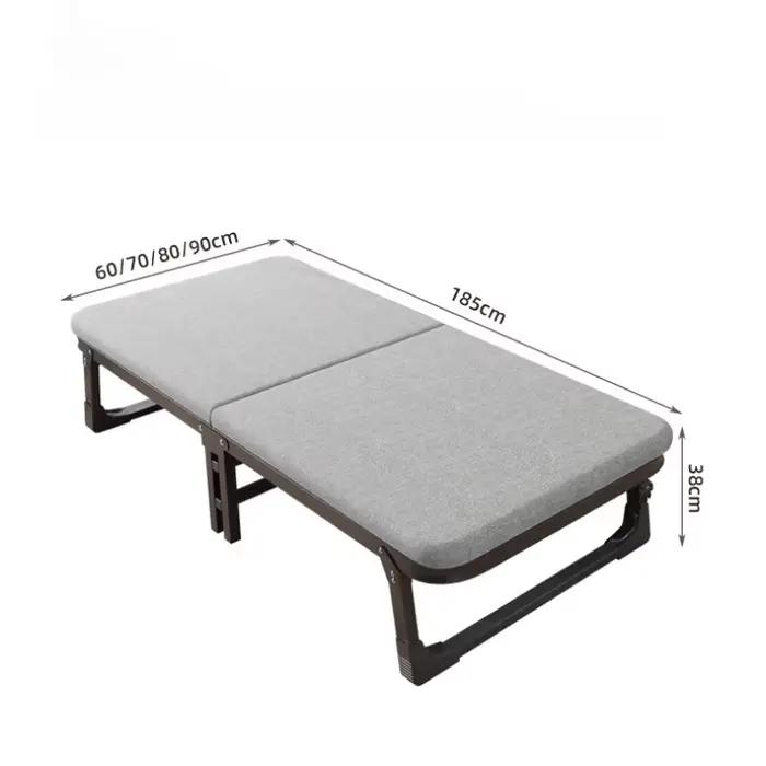 Pieds rembourrés lit pliant cadre minimaliste nordique couchage lit