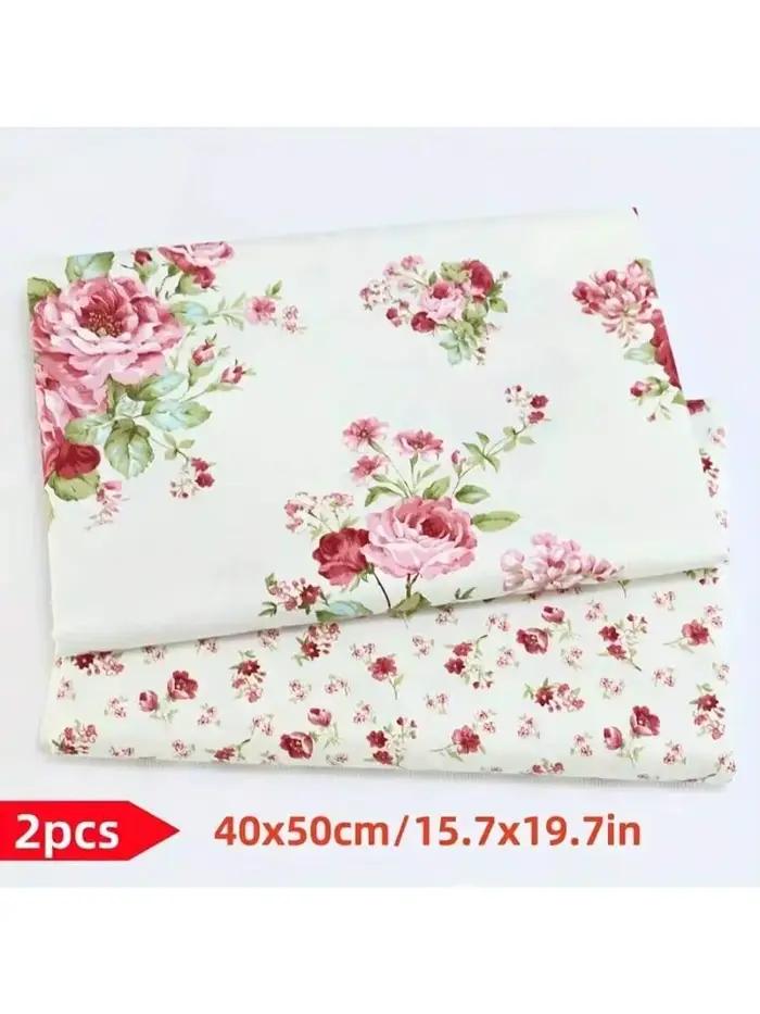 Ensemble de 2 pièces, beaux tissus floraux pour literie