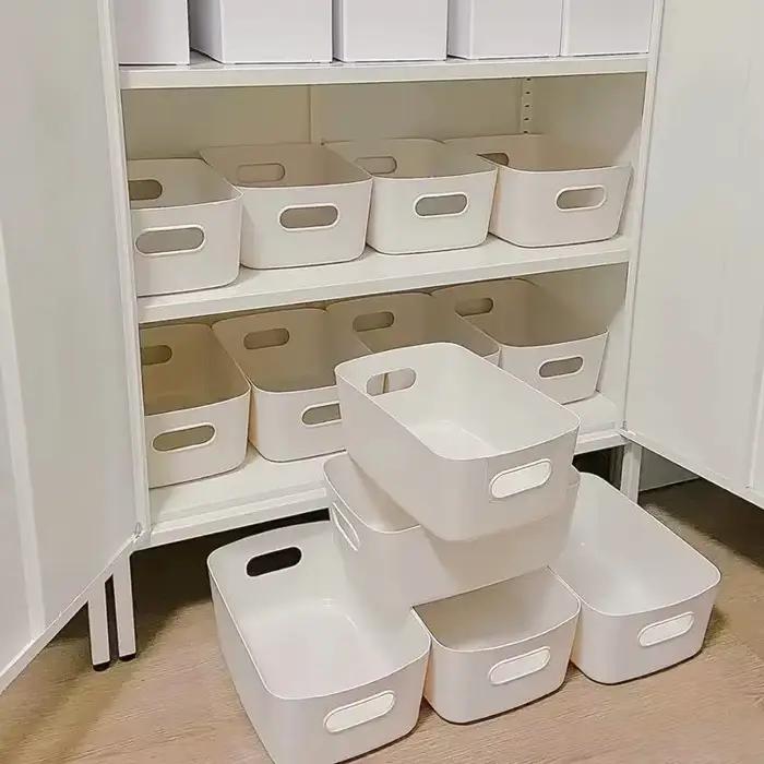 Boîte de rangement de grande capacité avec couvercle