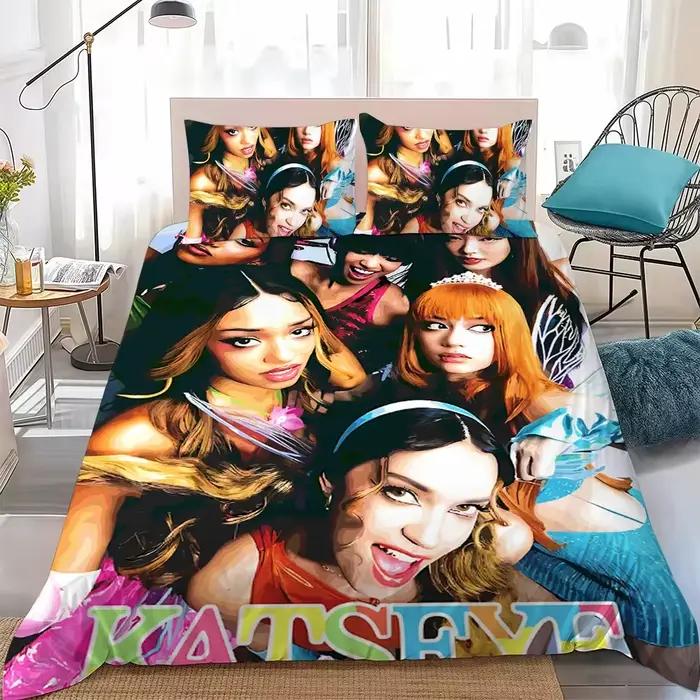 Kpop K-Katseye – ensemble de literie doux pour la peau