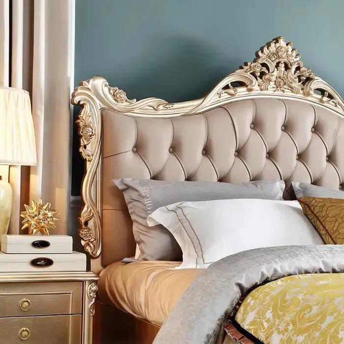 Armoires de lecture lits Double esthétique reine cadre de couchage