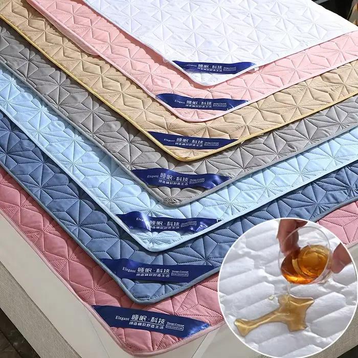 Coussin de lit imperméable matelassé en coton Sandwich