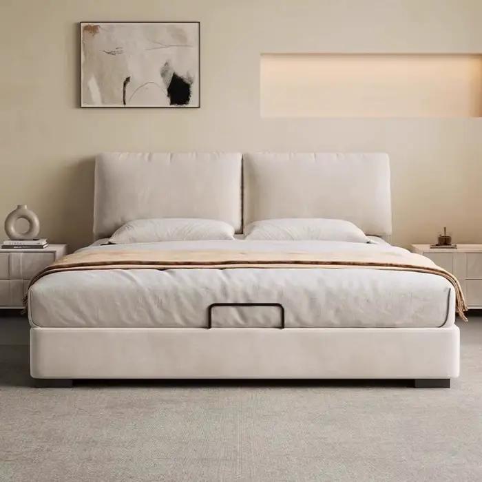 Lit européen Unique, rangement de chambre à coucher moderne