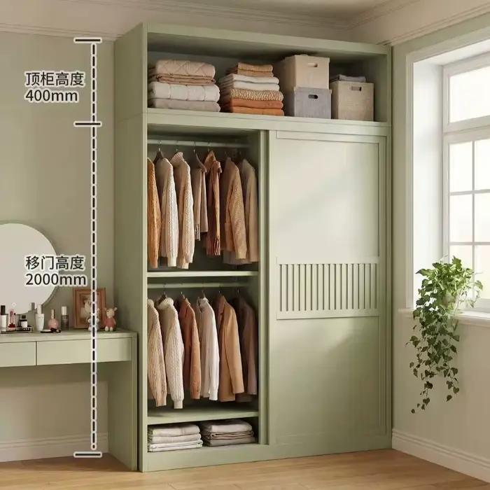Armoire coulissante de rangement pour chambre à coucher