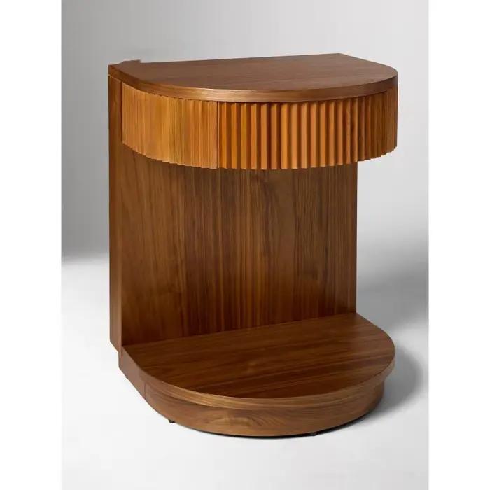 Table de chevet ancienne en bois pour chambre à coucher