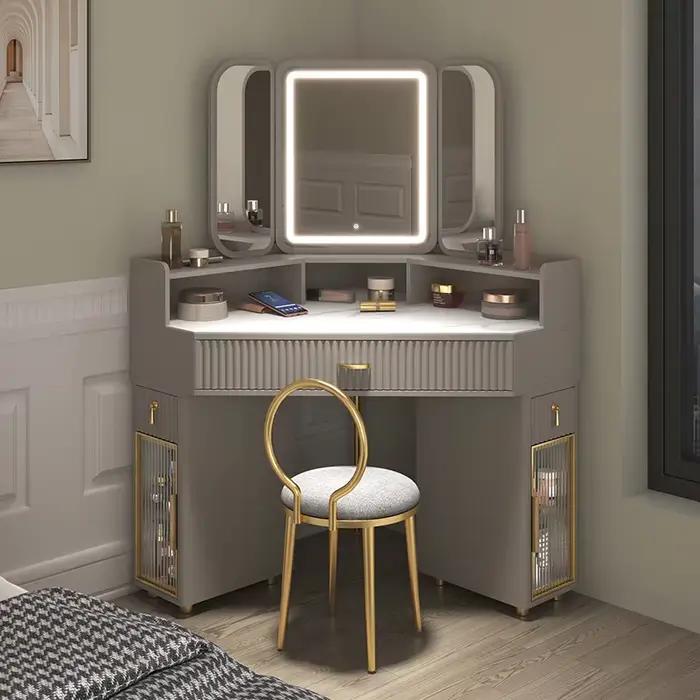 Tables de maquillage de luxe en bois massif