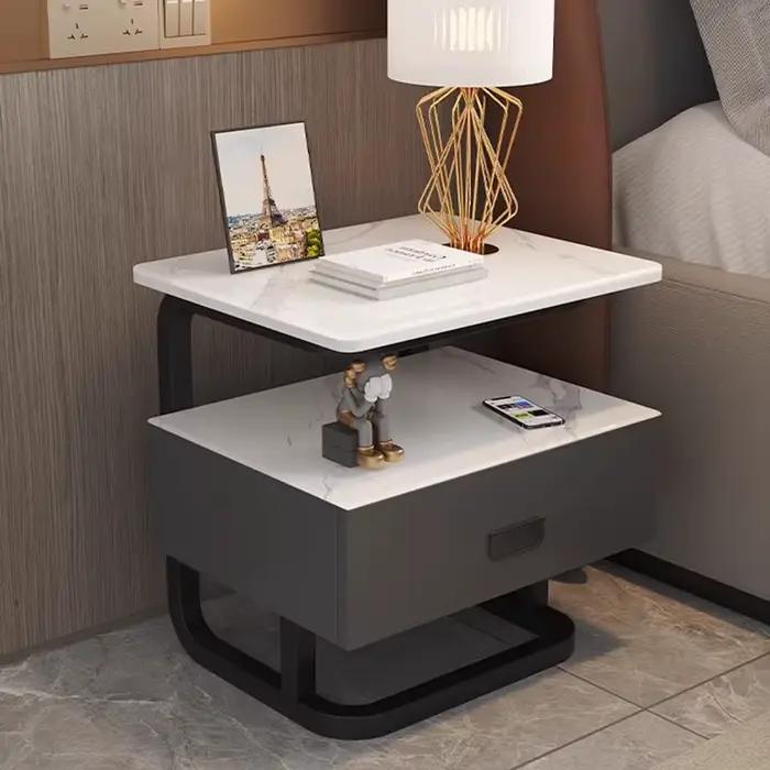 Table De nuit nordique moderne Glamour beauté exquise rangement De chevet tendance européen élégant Mesitas De Noche meubles De chambre