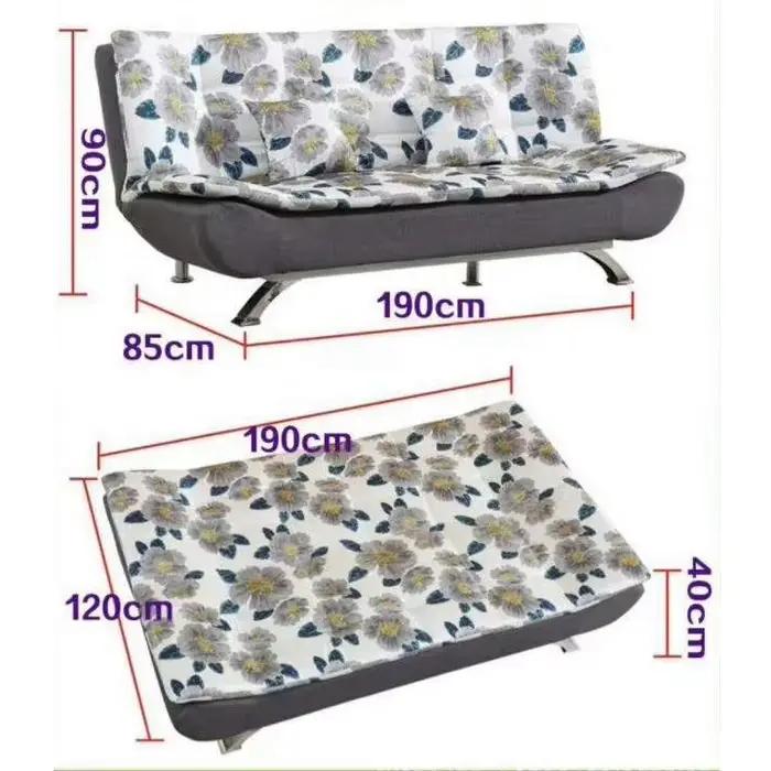 Moderne Double Futon Convertible pliable simple retirer sectionnel meubles de salon