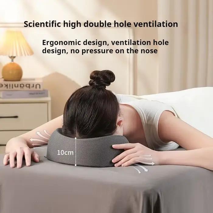 Oreiller ergonomique pour le visage