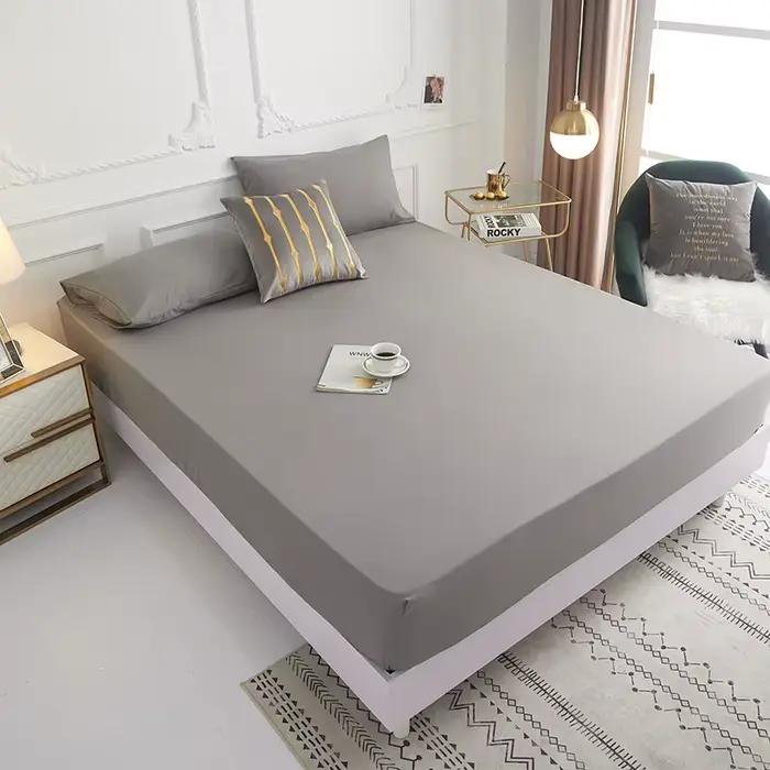 1 pièce de drap de lit de couleur unie pour chambre à coucher
