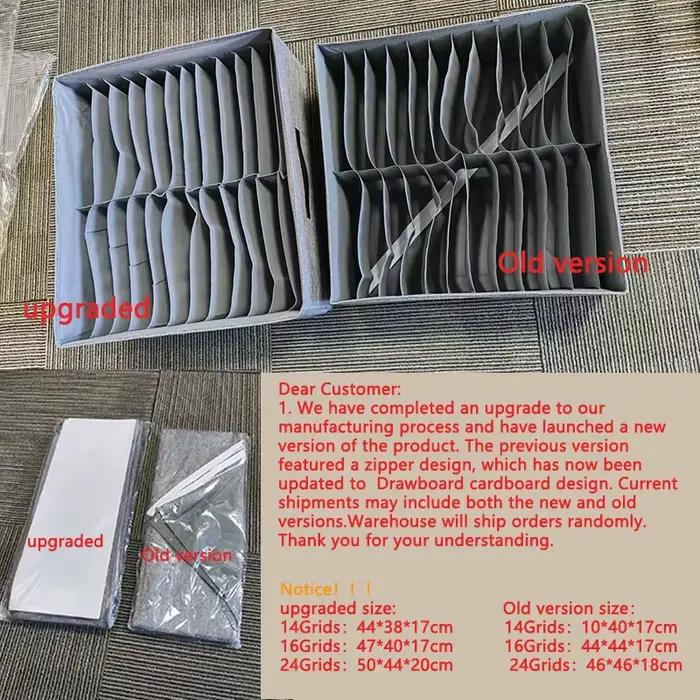 Organisateur de rangement de vêtements de garde-robe à 14/16/24 grilles