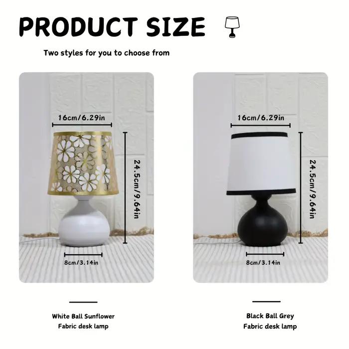Les lampes de chevet de petite et moyenne taille conviennent à un usage domestique