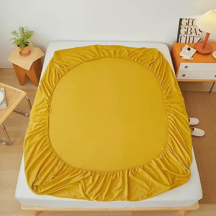 Drap-housse en coton avec bande élastique