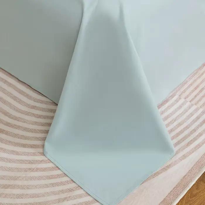 Drap plat de lit 100% coton pour lit Double