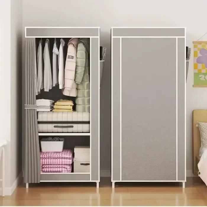 Armoire anti-poussière sur pied en tissu