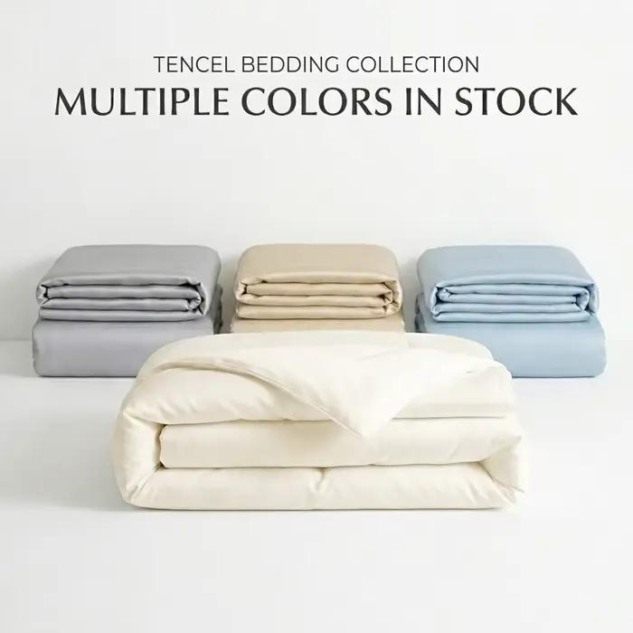 Housse de couette 100 % Lyocell soyeuse