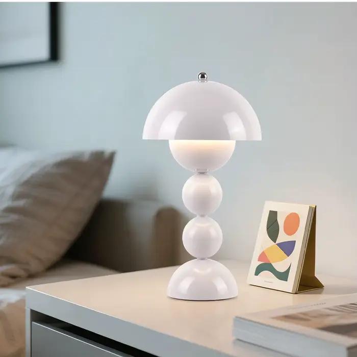 Lampe de table LED nordique avec interrupteur tactile supérieur, lampe de chevet en forme de bourgeon de fleur pour chambre à coucher, lampe de bureau, décoration de table de salle à manger, lumière L