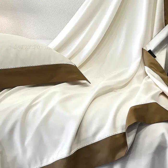 Parure de lit de luxe 800TC en Lyocell et Coton