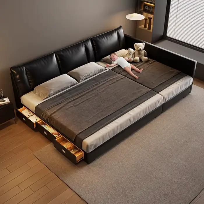 Lit japonais Unique chambre moderne garçon Double enfants lit De luxe dormir Cama De Lujo Para dortoir accessoires pour la maison