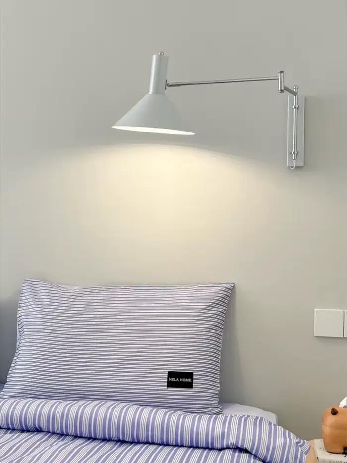 Applique Murale Pliable à Bascule Rétro pour Chambre à Coucher