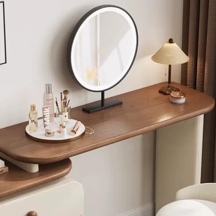 Coiffeuse De luxe moderne Design tendance Style crème Glamour vanité Table gain De place Tocador De Maquillaje meubles De chambre