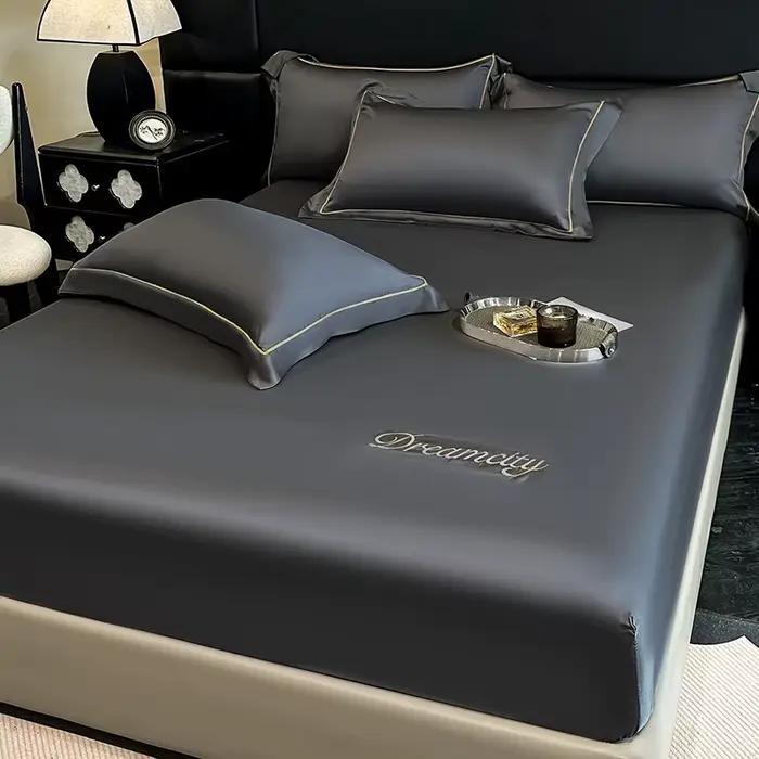 Drap-housse de luxe en satin