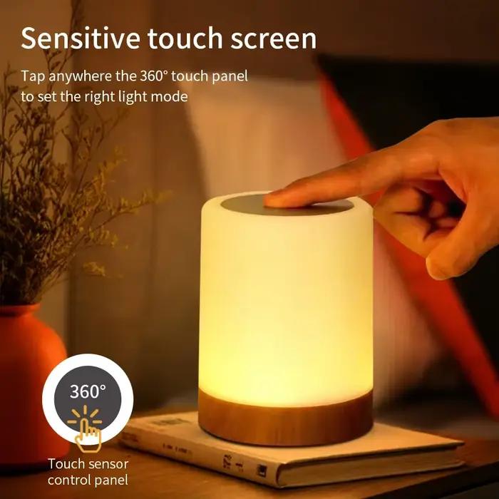 Lampe de chevet tactile RGB