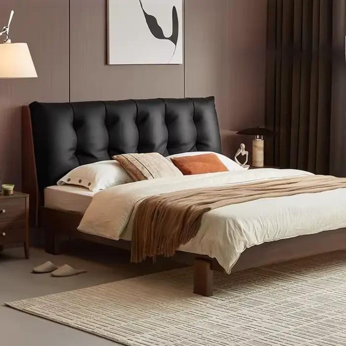 Lits uniques Vintage rangement en bois lit français pleine taille boîte De rembourrage cadre Cama De Lujo Para dortoir meubles De chambre