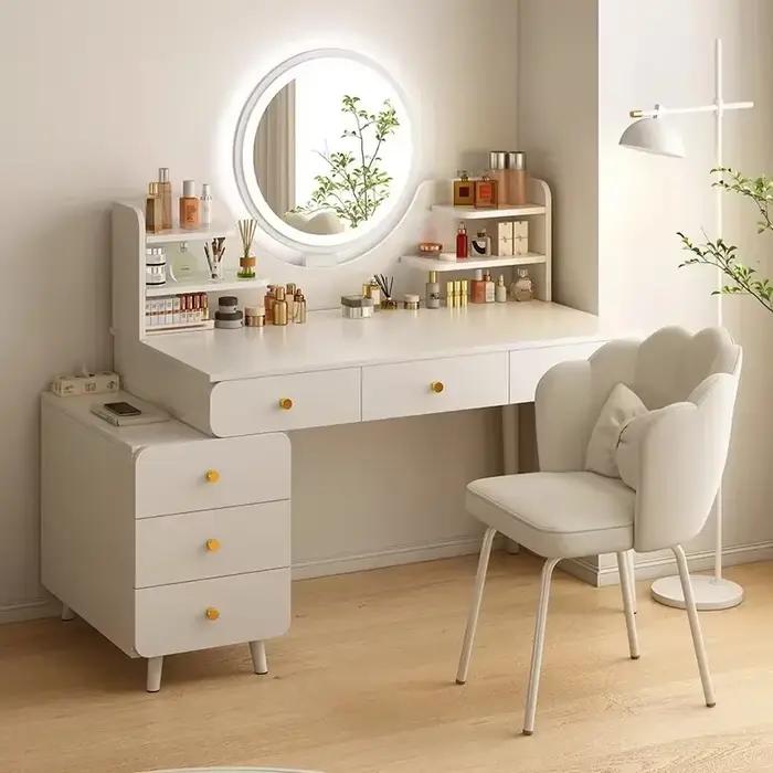 Commodes de maquillage nordiques pour filles