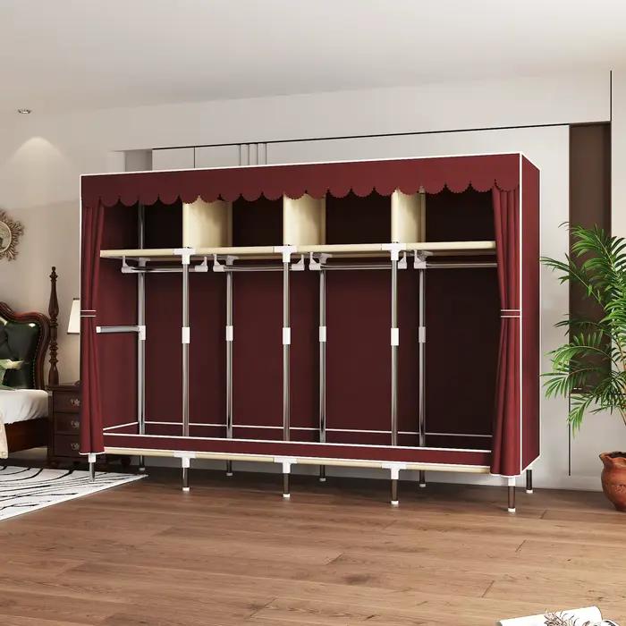 Armoire portable - 4 zones de suspension et 4 zones de rangement
