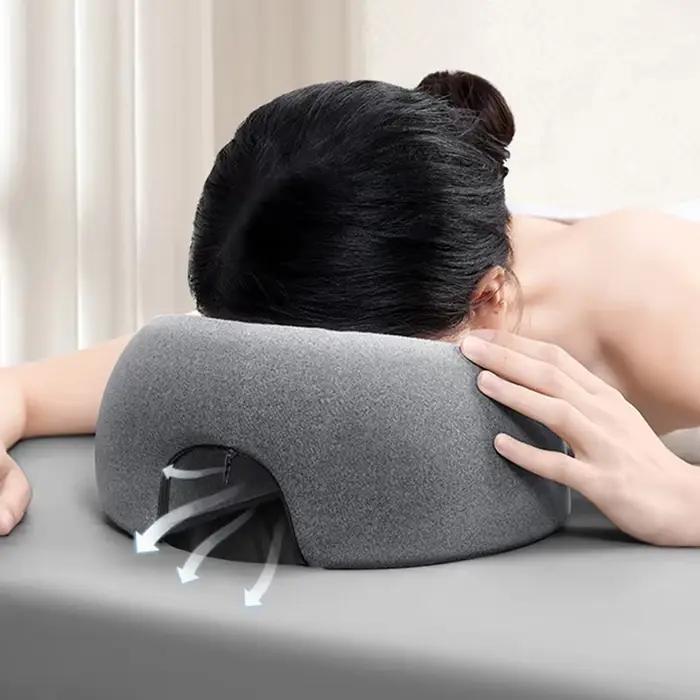 Oreiller ergonomique en mousse à mémoire de forme pour salon de beauté