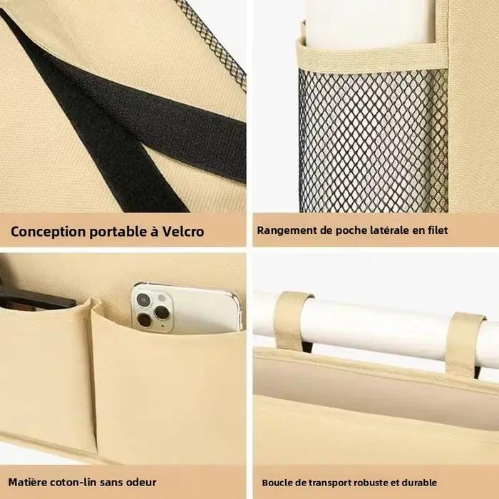 Organisateur de rangement pour lit de dortoir