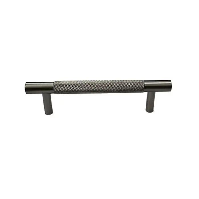 Poignée d'armoire en laiton gris pistolet