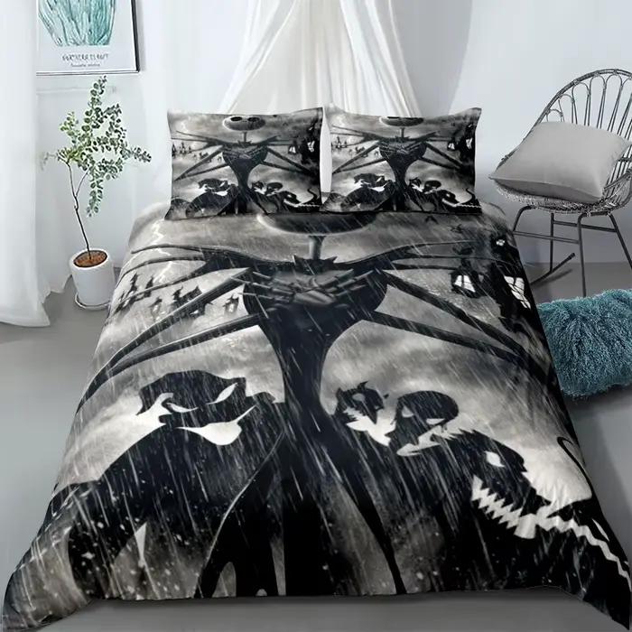 Ensemble de housse de lit en lin Scream Horror Night 202 lon