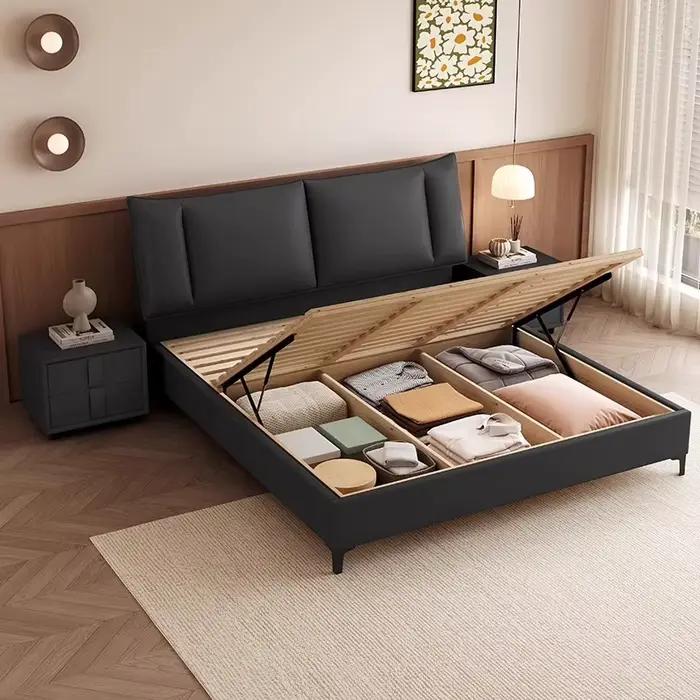 Support de jambe, rangement de lit esthétique