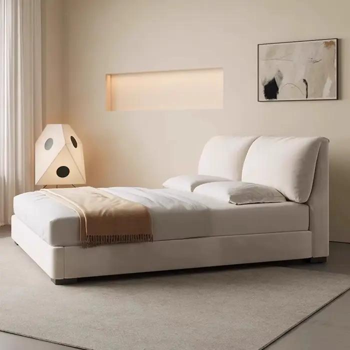 Lit européen Unique, rangement de chambre à coucher moderne