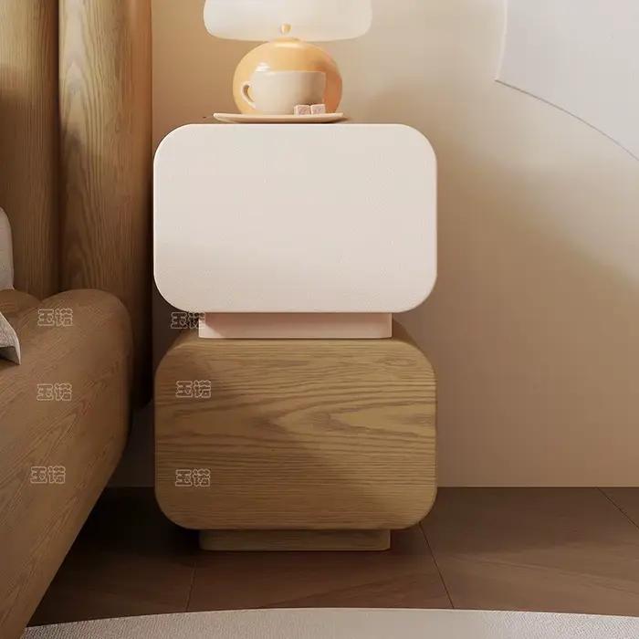 Table de chevet de luxe, style nordique moderne, vintage, avec rangement, esthétique, tendance, meubles de chambre à coucher Comodini
