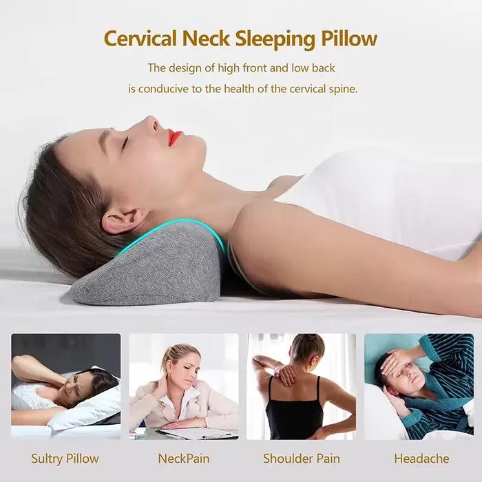 Oreiller cervical, oreiller de contour en mousse à mémoire de forme