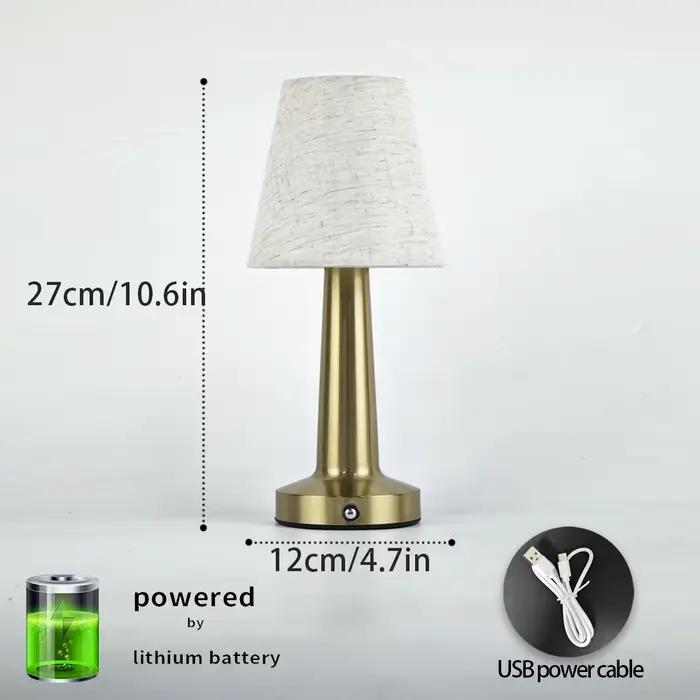 Lampe de Table LED avec abat-jour en tissu
