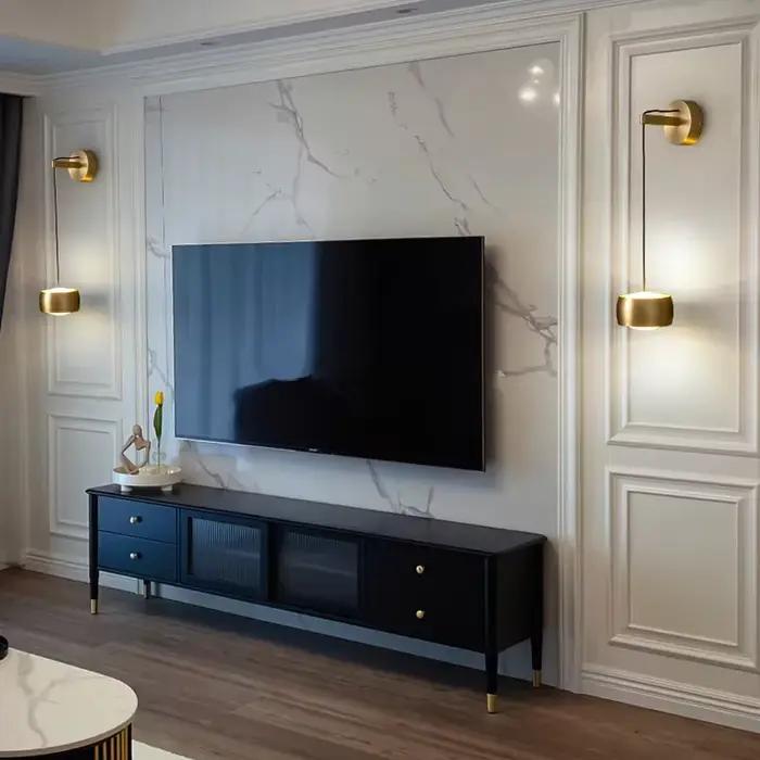 Applique Murale LED en Cuivre au Design Moderne