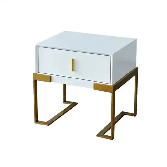 Table d'appoint de lit moderne à 2 tiroirs