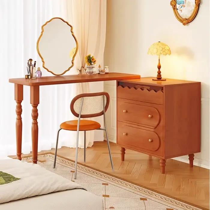Vintage milieu du siècle vanité Table esthétique à la mode classique français