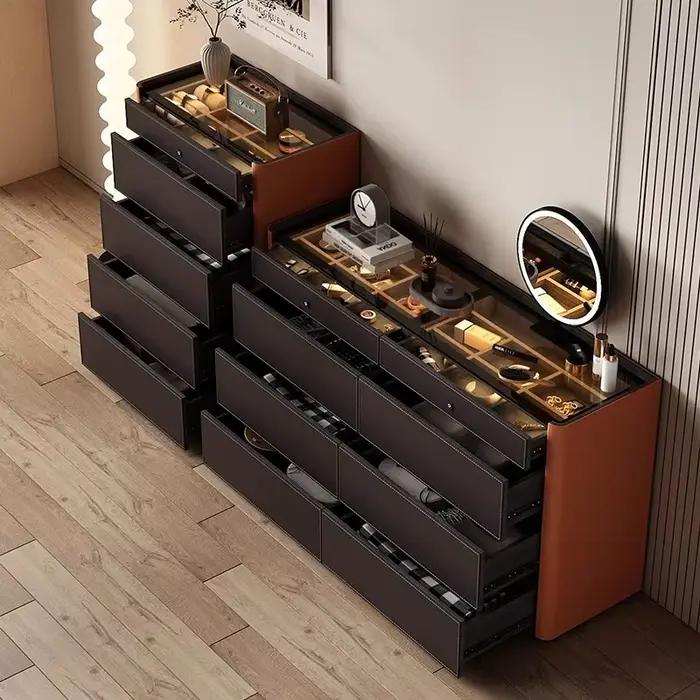 Cube vitrine Salon armoires anti-poussière polyvalent adultes debout armoire plancher luxe Muebles