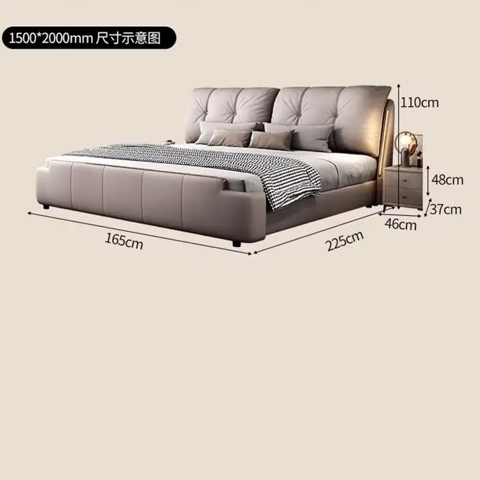 Cadre de lit king size avec rangement