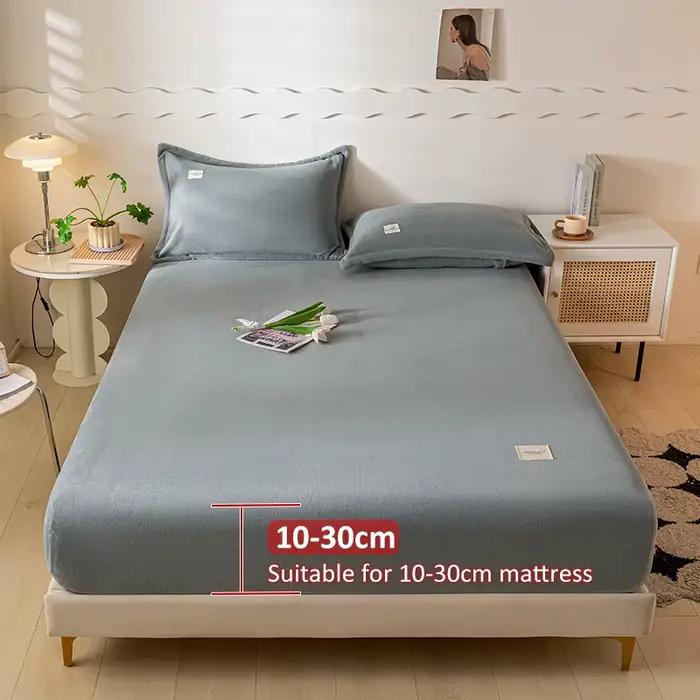 Housse de matelas thermique en velours