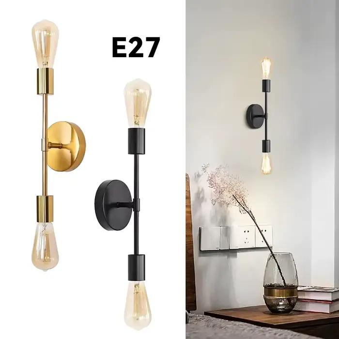 2 têtes appliques décor moderne nordique luminaires muraux couloir allée pour salon salle de bain éclairage intérieur