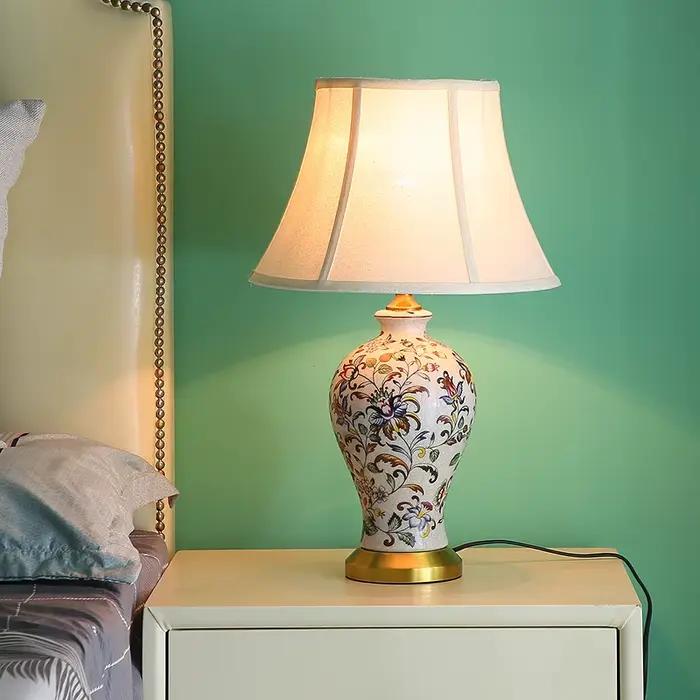 Lampe de Table chinoise en céramique