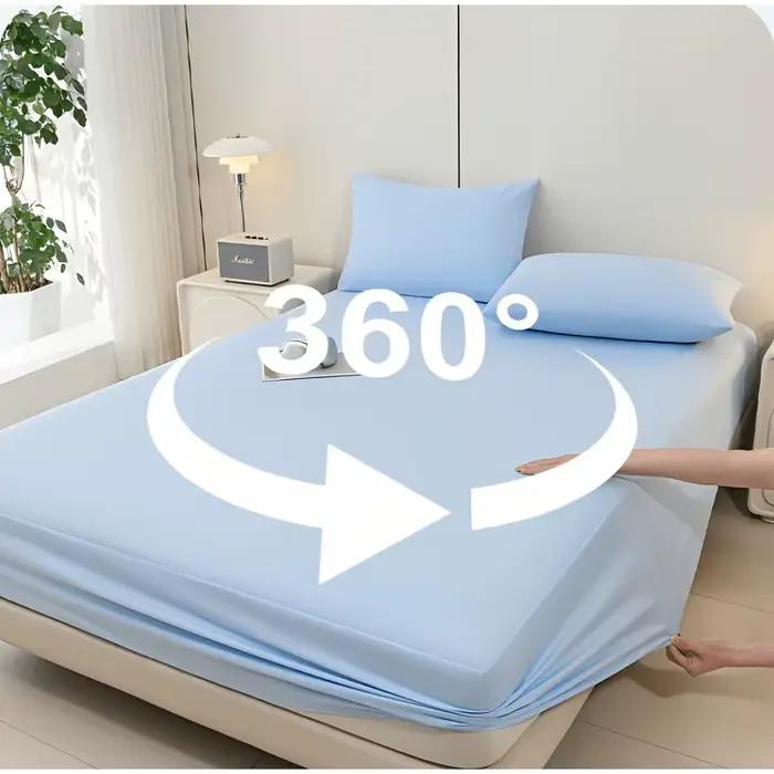 Drap-housse rafraîchissant et respirant pour l'été