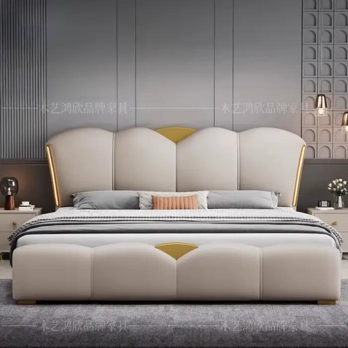 Chambre tiroir lit double Table de chevet princesse lit de couchage rangement salon cadre Muebles Para El Hogar maison accessoires