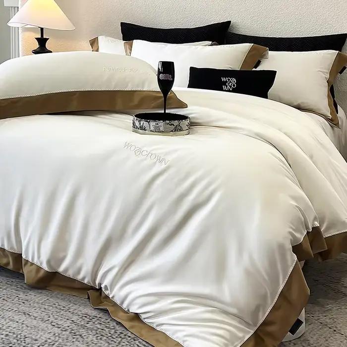 Parure de lit de luxe 800TC en Lyocell et Coton